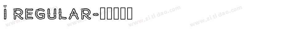 I Regular字体转换